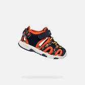 GEOX SANDAAL MULTY PEUTERJONGENS Sandalen - MARINEBLAUW/ORANJE - Maat 26