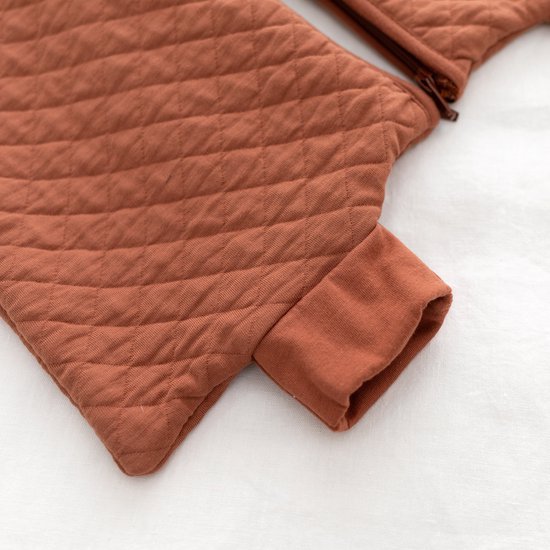BEMINI Babyslaapzak - MAGIC BAG 24-36m - TOG 1.5 - Pady quilted jersey - Brick
