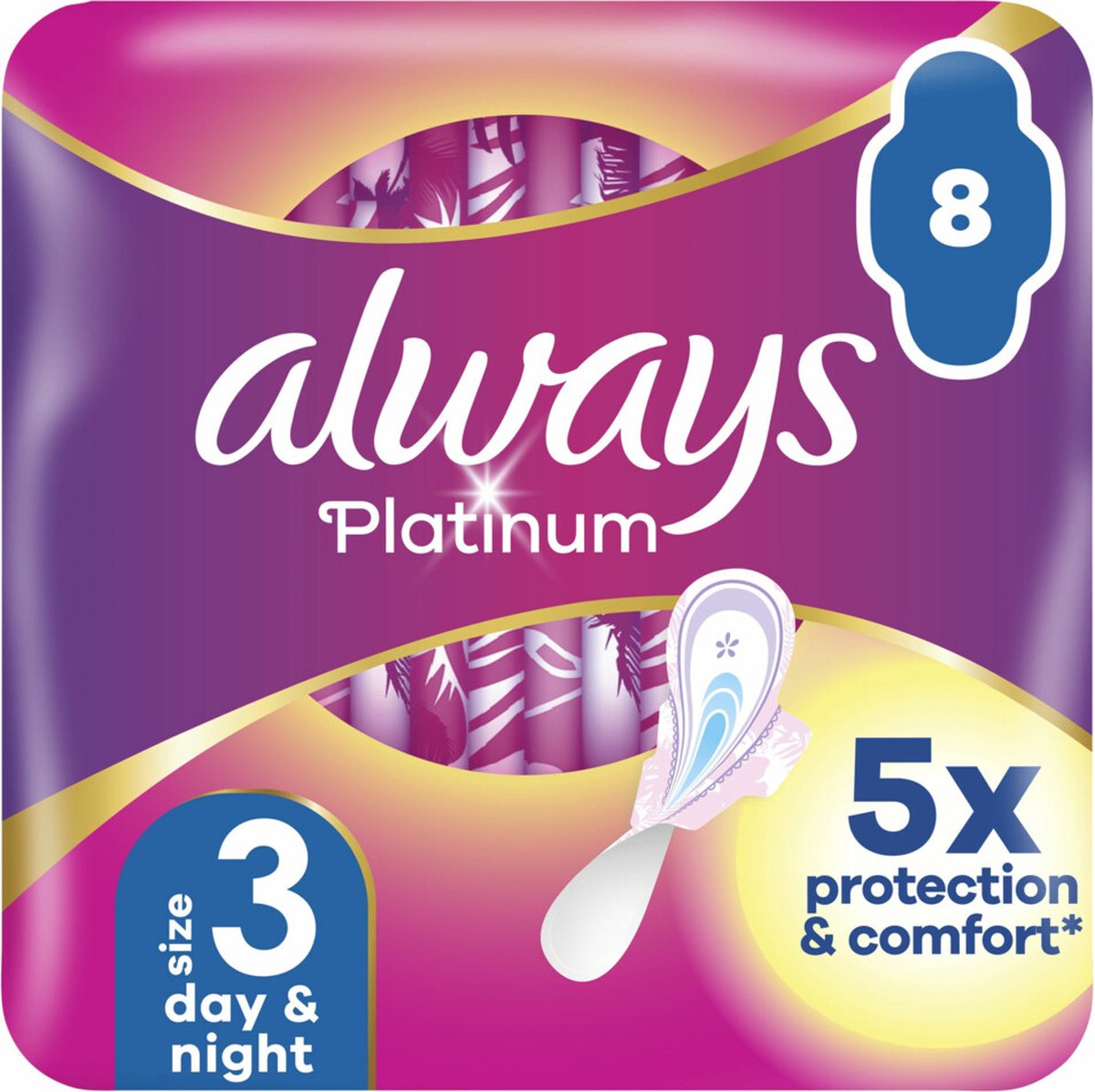 Goedkoopste Always Maandverband Platinum Night 8 stuks