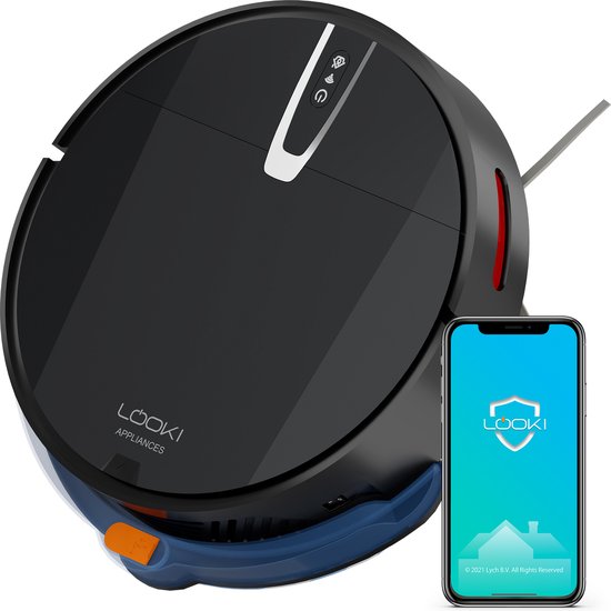 Looki 3-in-1 Robotstofzuiger met Dweilfunctie - Automatisch - Met Laadstation - Draadloze Robot Stofzuiger - 45DB - Zwart