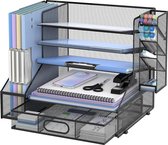 Inovra ® Bureau-organizer met Meerdere Functies voor Kantoorbenodigdheden en Documentenopslag
