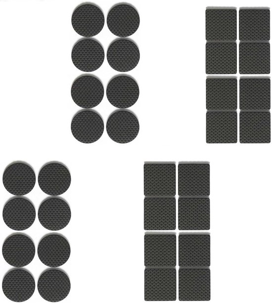 Onderzetters voor meubels - 2 inch antislip meubelpads voor hardhouten vloeren, 8 stuks ronde rubberen antislip meubels zwenkbekers, antislip