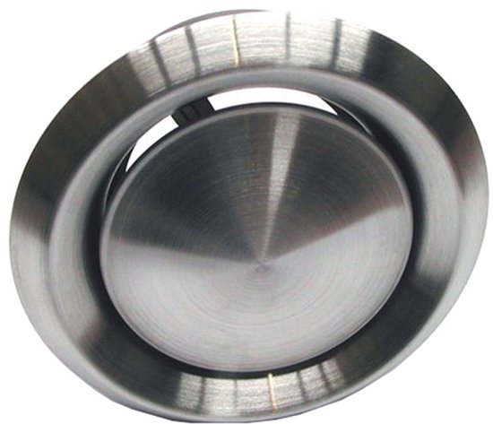 Wallair N31841 ventilatierooster, roestvrij staal, geschikt voor buisdiameter: 16 cm