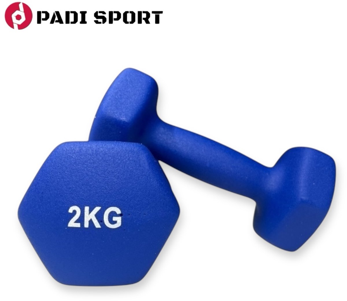dumbell 2 kg - 2 x 2 kg - fitness - dumbellset - gewicht - dumbell - gewichten set - blauw