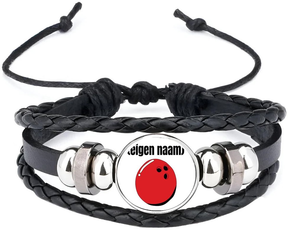 Akyol - bowlingsbal met eigen naam armband zwart - Bowlen - bowlers - iemand die houdt van bowlen - verjaardag - cadeau - kado
