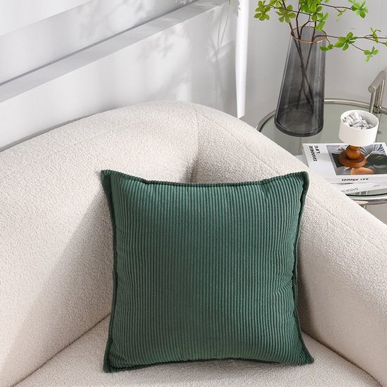 MIULEE Fluweelzachte decoratieve luxueuze vierkante kussensloop MIULEE Fluweelzachte decoratieve luxueuze vierkante kussensloop