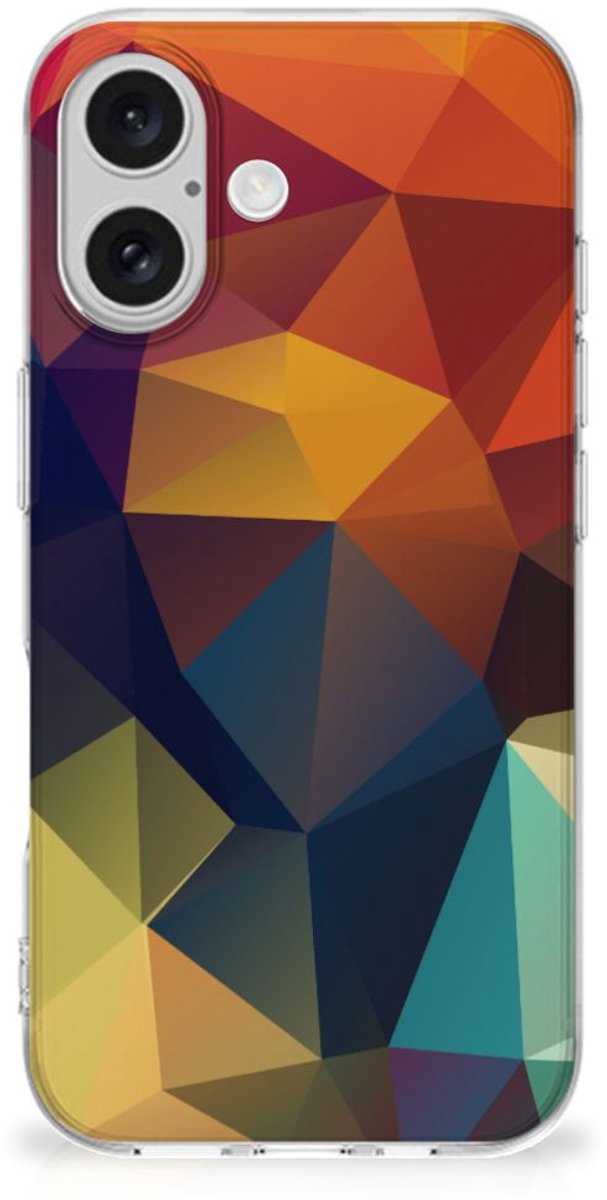iPhone 16 plus TPU Hoesje Polygon Color