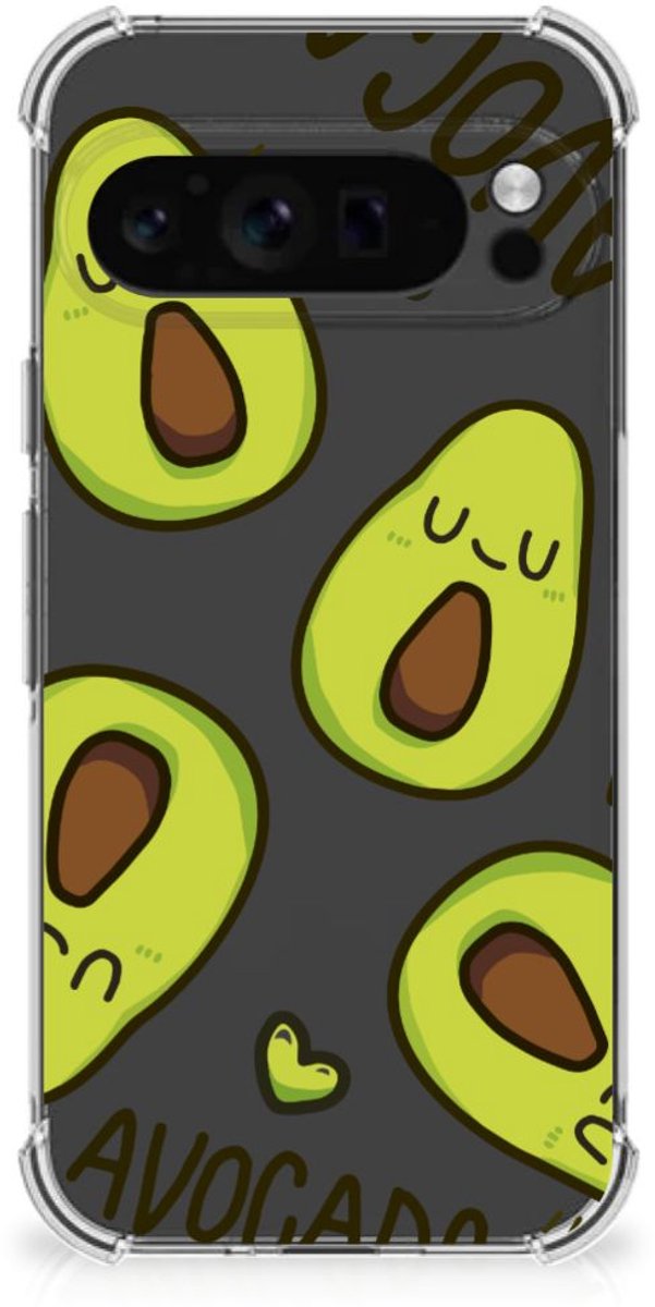 Google Pixel 9 Pro XL Stevig Bumper Hoesje Avocado Singing