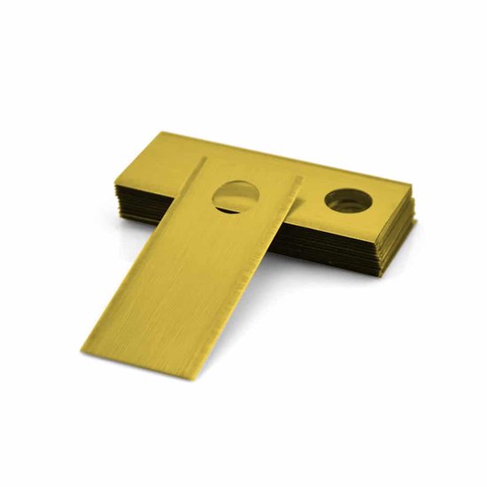 To the South® Lames de tondeuse robot universelles adaptées aux Faucheuses robotiques Belrobotics - Titane - 30 pièces