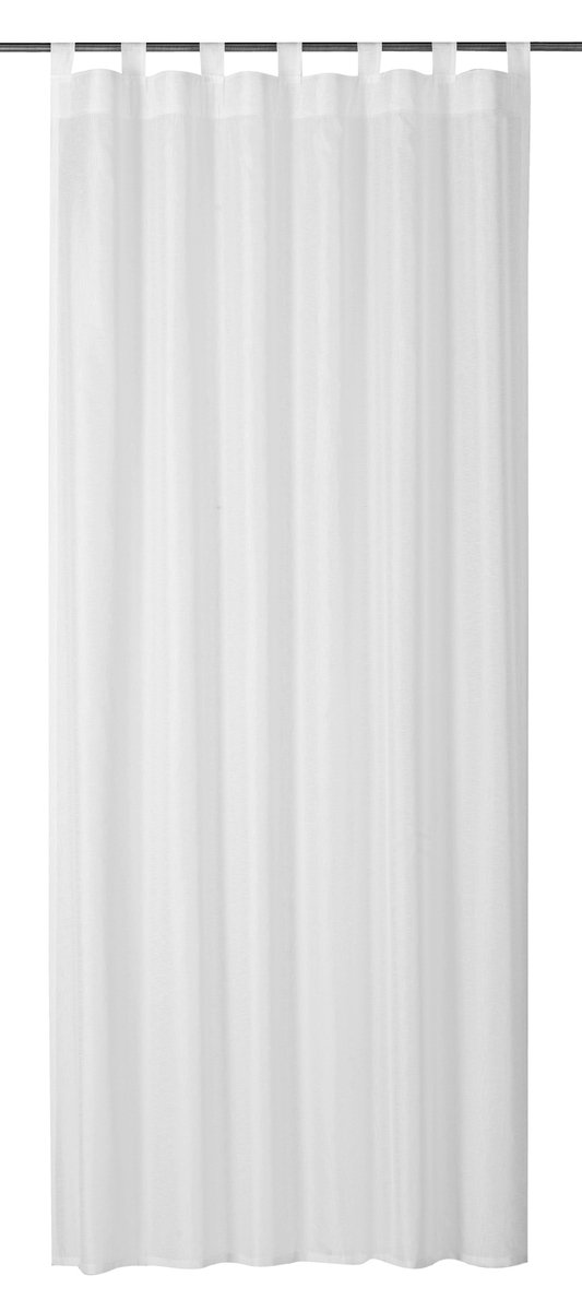 Elbersdrucke Gordijn met lussen Effecto 255x140 cm wit