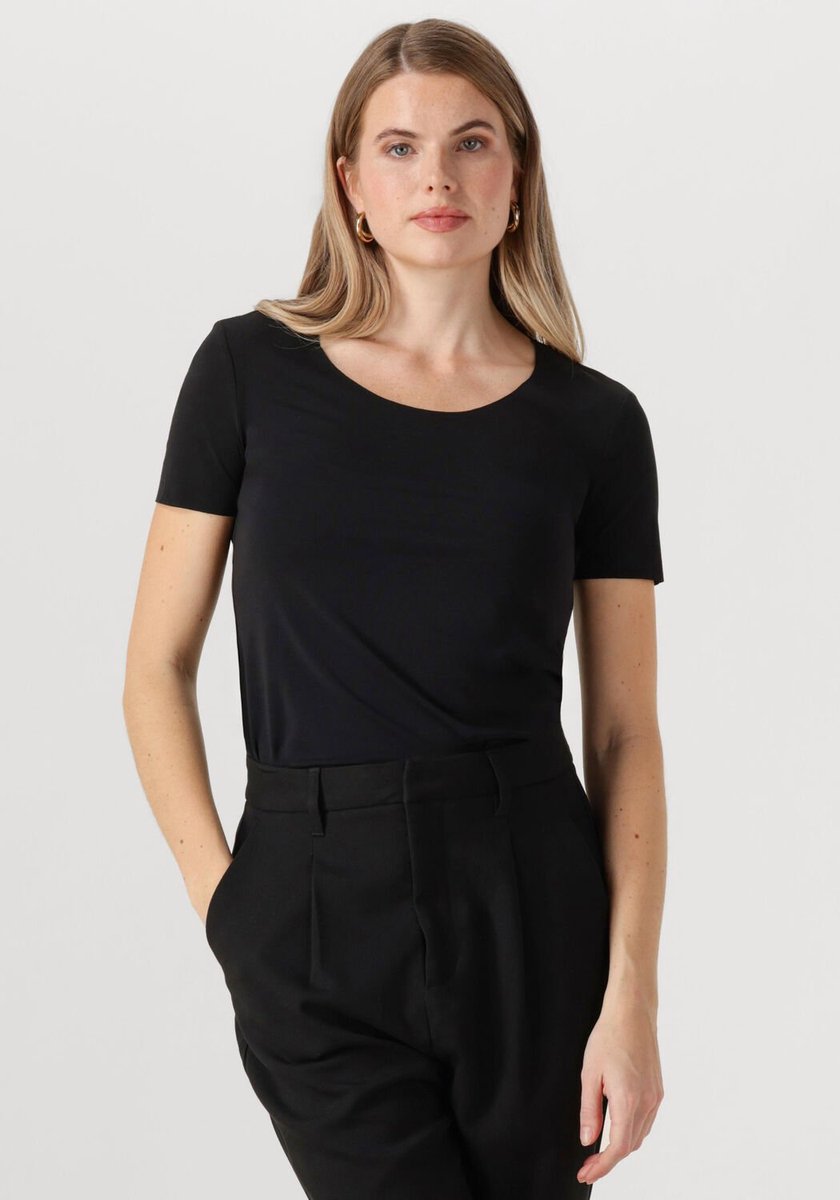 WOLFORD Aurora Pure Top Short Sleeveless Dames - Topjes - Zwart - Maat M