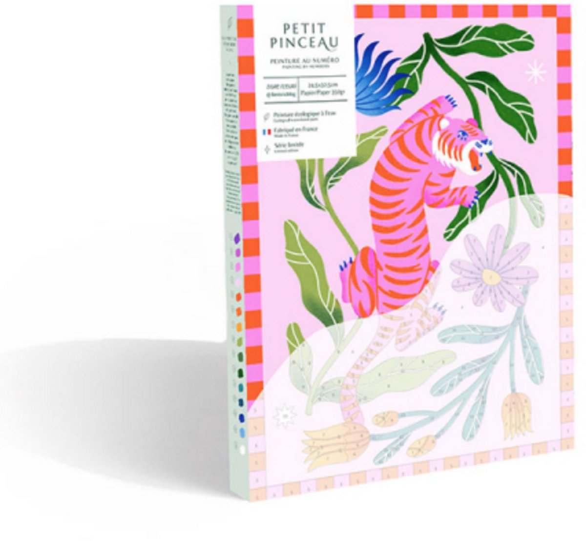 La Petite Epicerie Painting by Number Kit "FLOWERY TIGER" 329g H33xW25.5xL3.5cm genummerde schilderijenset | Creatieve | Hobbyset | kinderen en volwassenen