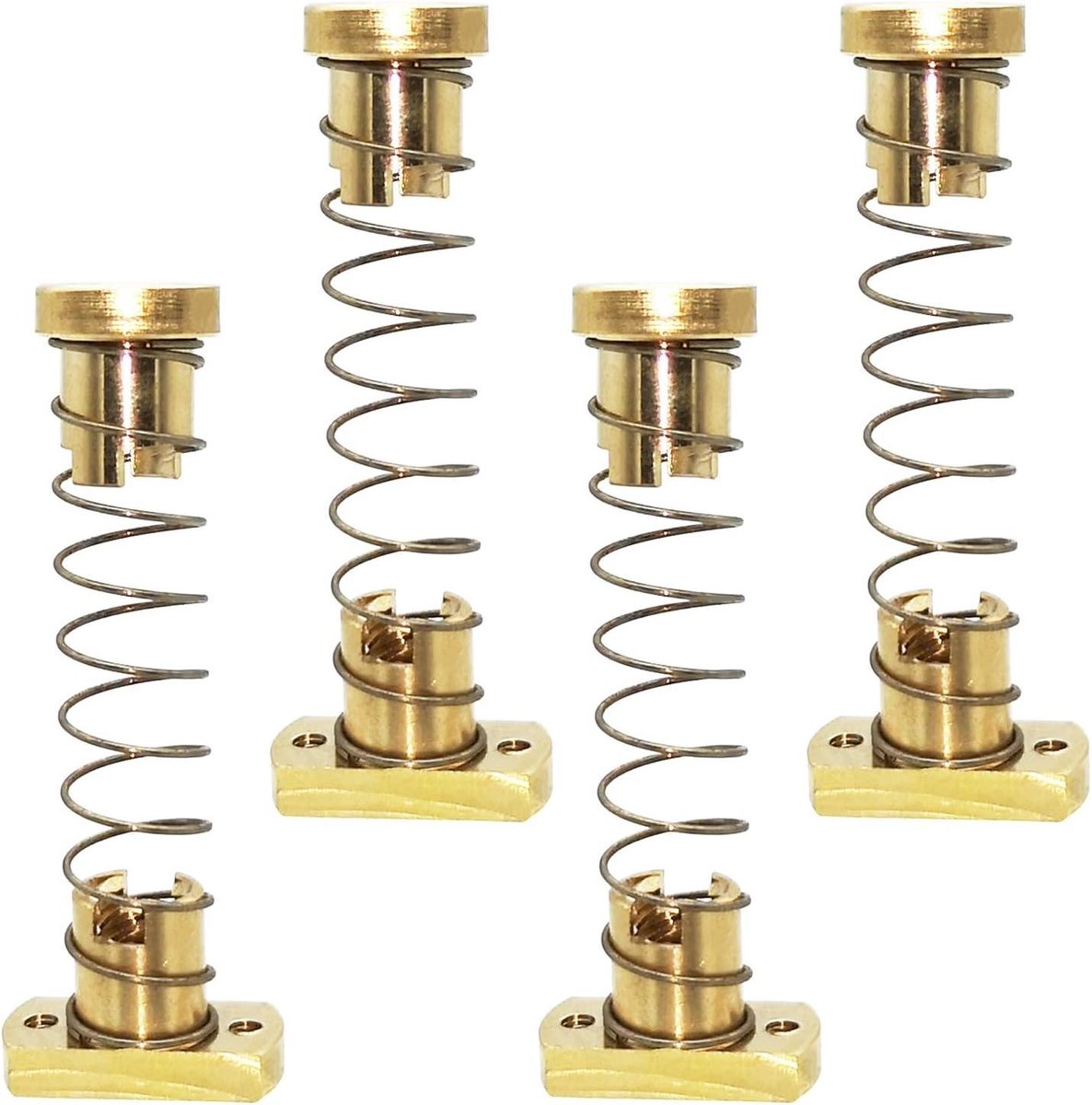 Anti-backlash veer 4 sets Z-as opening messing moeren 3D-printer schroefdraadstang