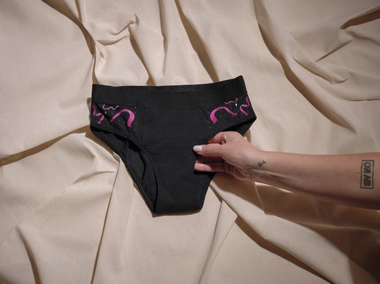 Menstruatiebroekjes van biologisch katoen, 3-pack, wasbaar en herbruikbaar, ultra absorberend, damesondergoed (M