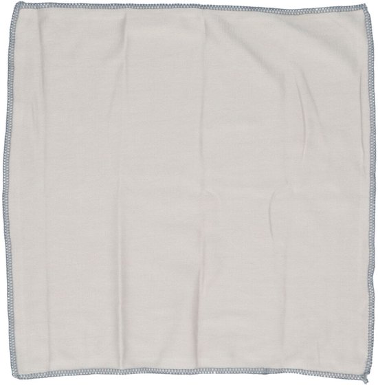 Un chiffon Valma Clean & Shine gris uni, 40x40cm, plié.