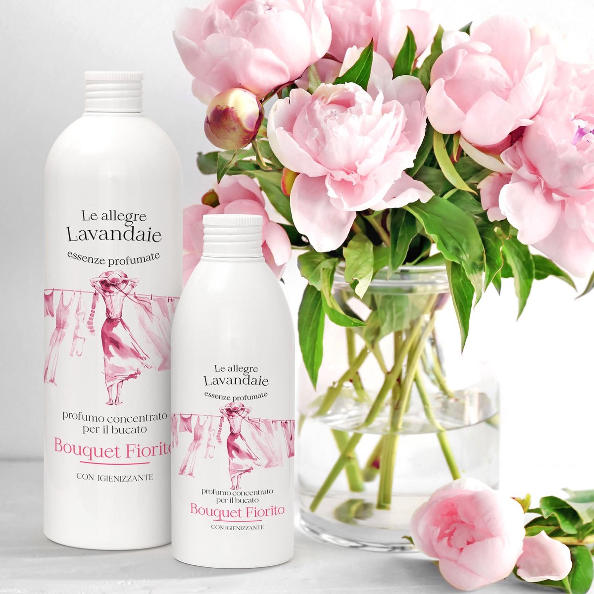 Goedkoopste Wasparfum - Le Allegre Lavandaie Bouquet Fiorito 250ml - Geur bij de Was - Parfum bij de Was - Parfum voor de was - Geurbooster - Nieuwste Wassensatie