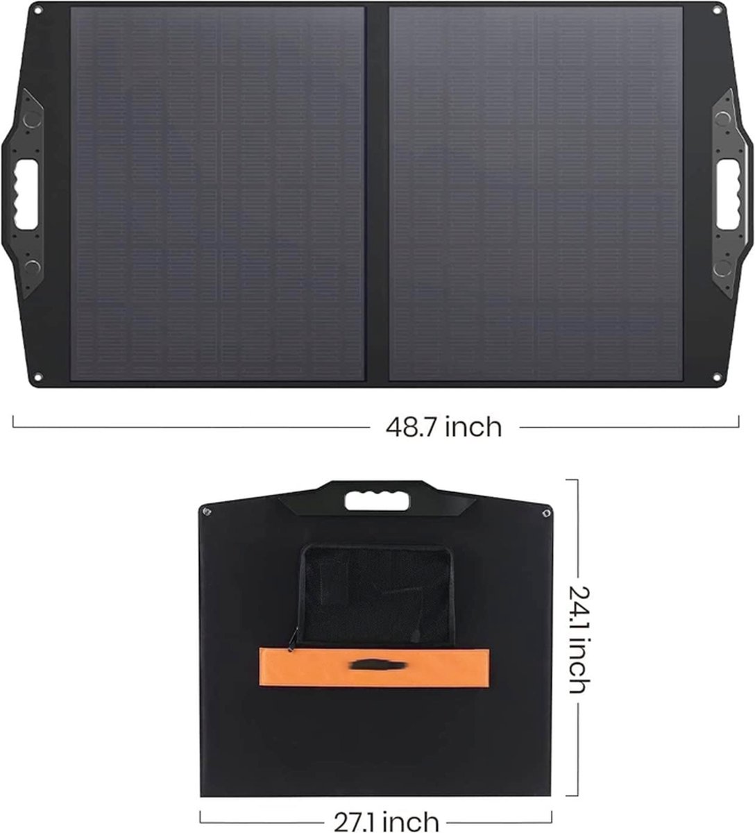 WNSC Zonnepaneel, Zonnepaneel Kit Opvouwbare Opvouwbare Zak Zonnepanelen Oplader Voor Schip Voor Reizen Voor Rv Voor Auto Voor Outdoor