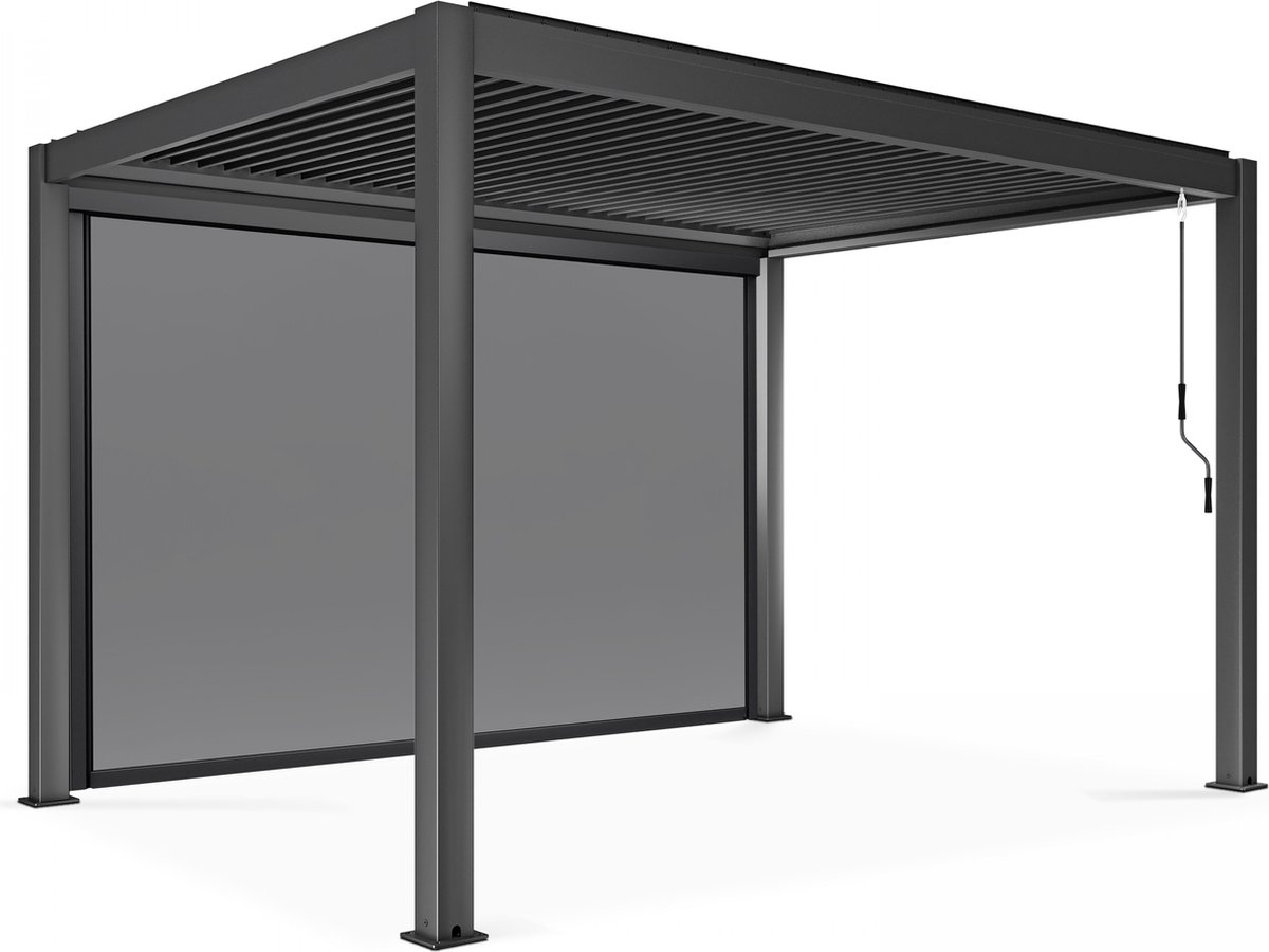 Oviala - Bioklimatologische pergola 3x4m met 1 luifels 373 x 234 m - Athenes
