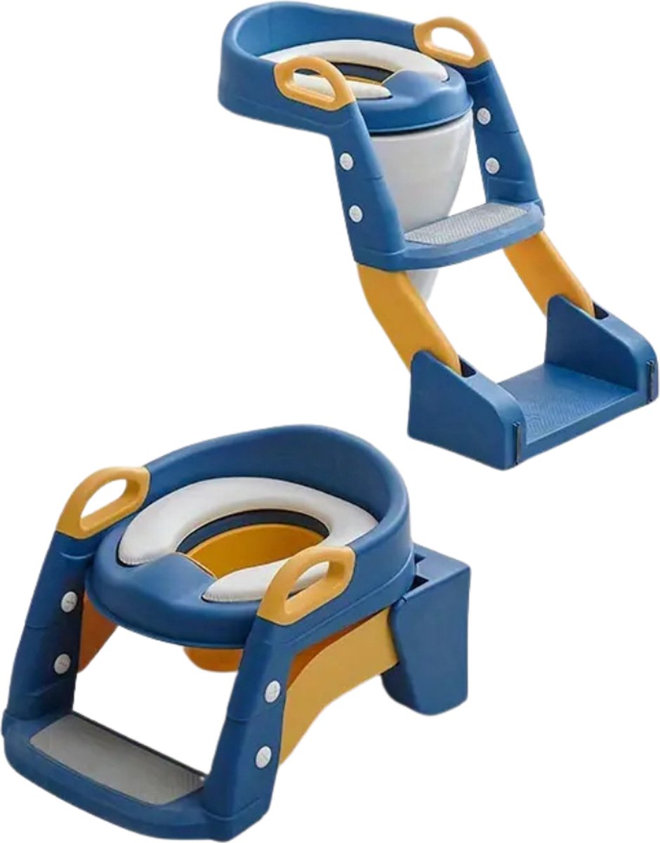 Bovista Wc Krukje - Opstapje - Voor De Juiste Houding - Trapje - Peuter - Kind - Blauw