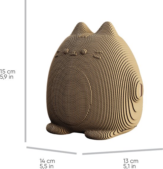 Cartonic - TIRELIRE CHAT MIGNON - Puzzle 3D - puzzles - DIY- enfants et adultes