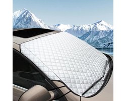 MK Stoer -Auto voorruit cover winter voorruit afdekking - Opvouwbaar - Sneeuw - Vorst - Zon - Stof - Geschikt voor alle auto's - Zwart