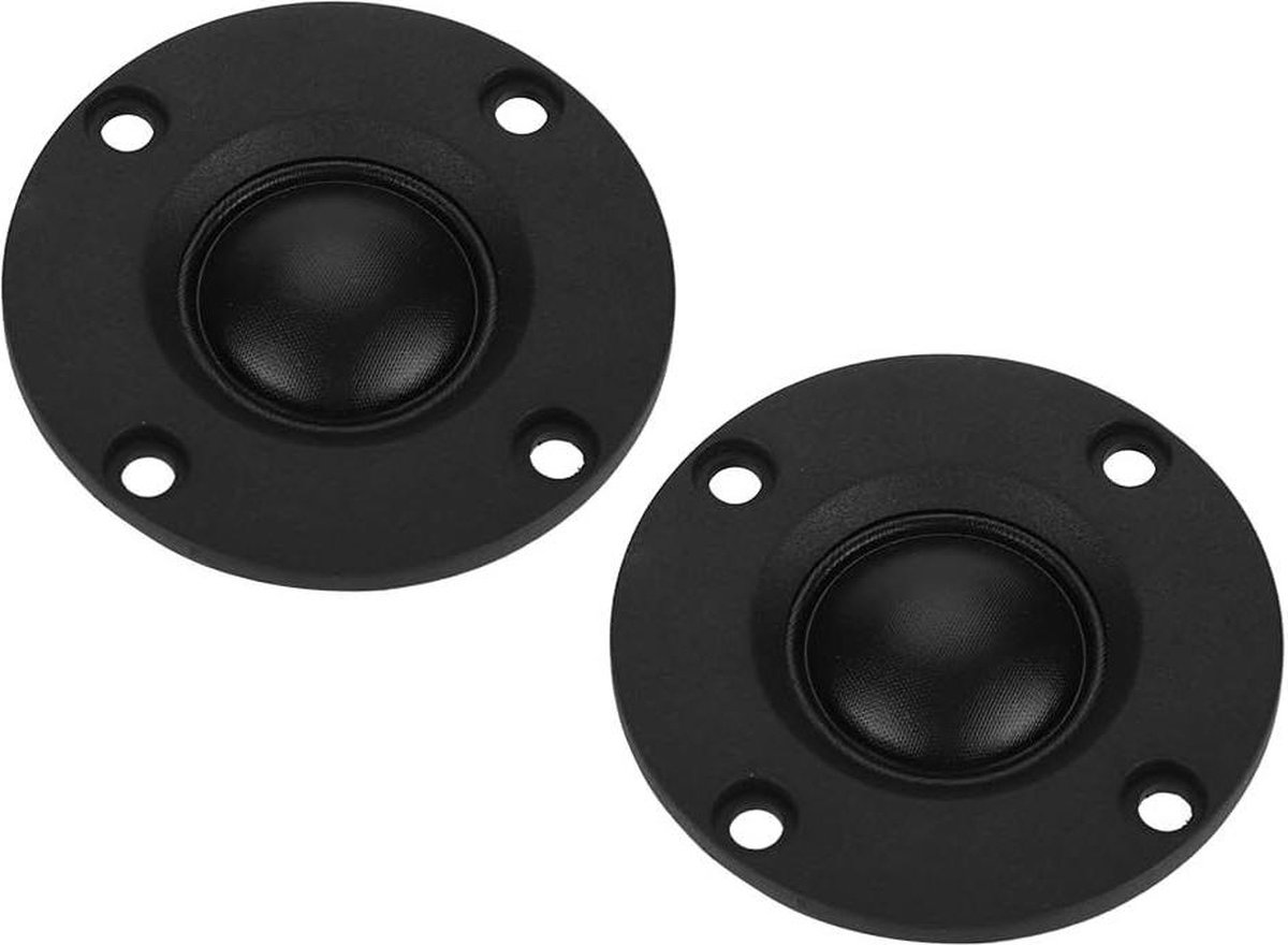 Paar HiFi Luidsprekers Dome Tweeter 30W 6Ω Zijdefolie 20 mm Trillend Diafragma .