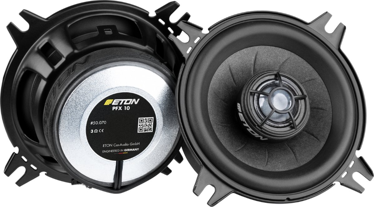 ETON PFX10 - Autospeaker - 10cm - 2 weg set - 100mm luidsprekers - 50 Watt RMS - 87dB - 3 Ohm