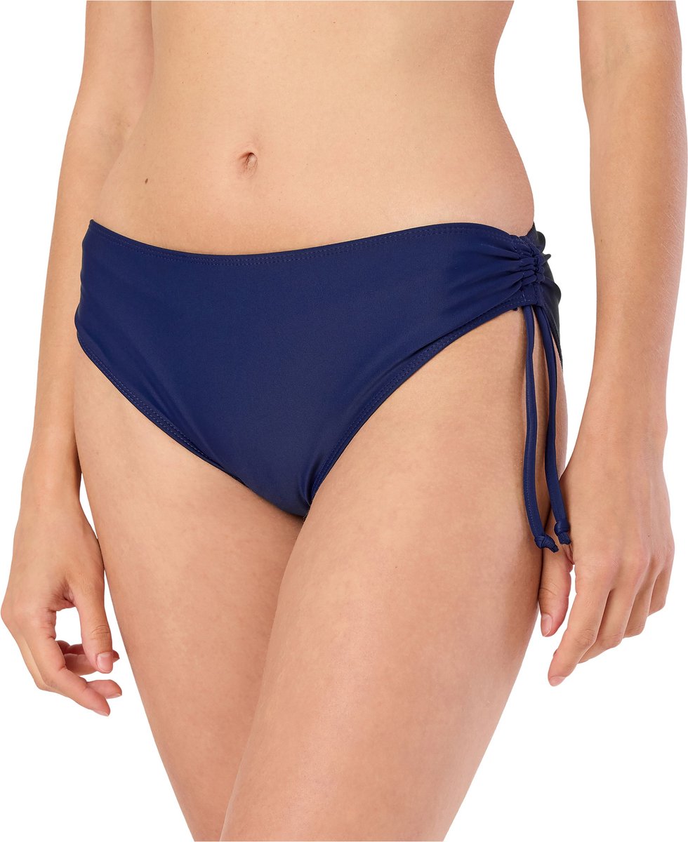 Merry Style Dames Zwembroek - Bikinibroekje - Elastische tailleband - Polyamide & Elastaan – Donkerblauw (6007) – 38 - MS-VR-Brief-2