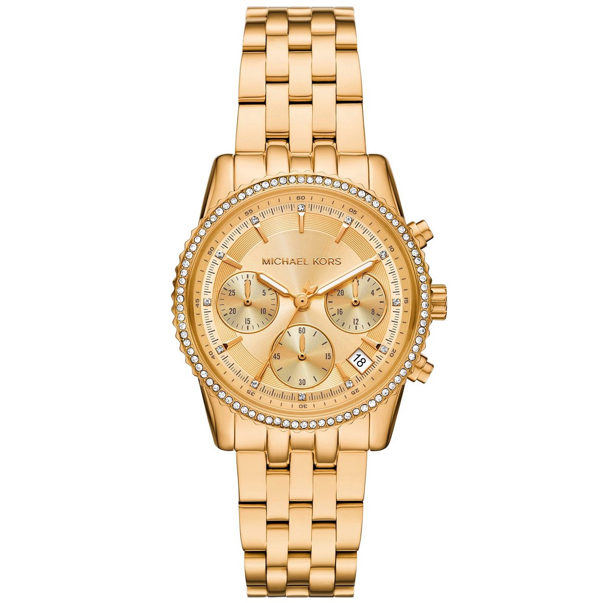 Michael Kors Bryant MK7530 Horloge - Staal - Goudkleurig - Ø 35 mm