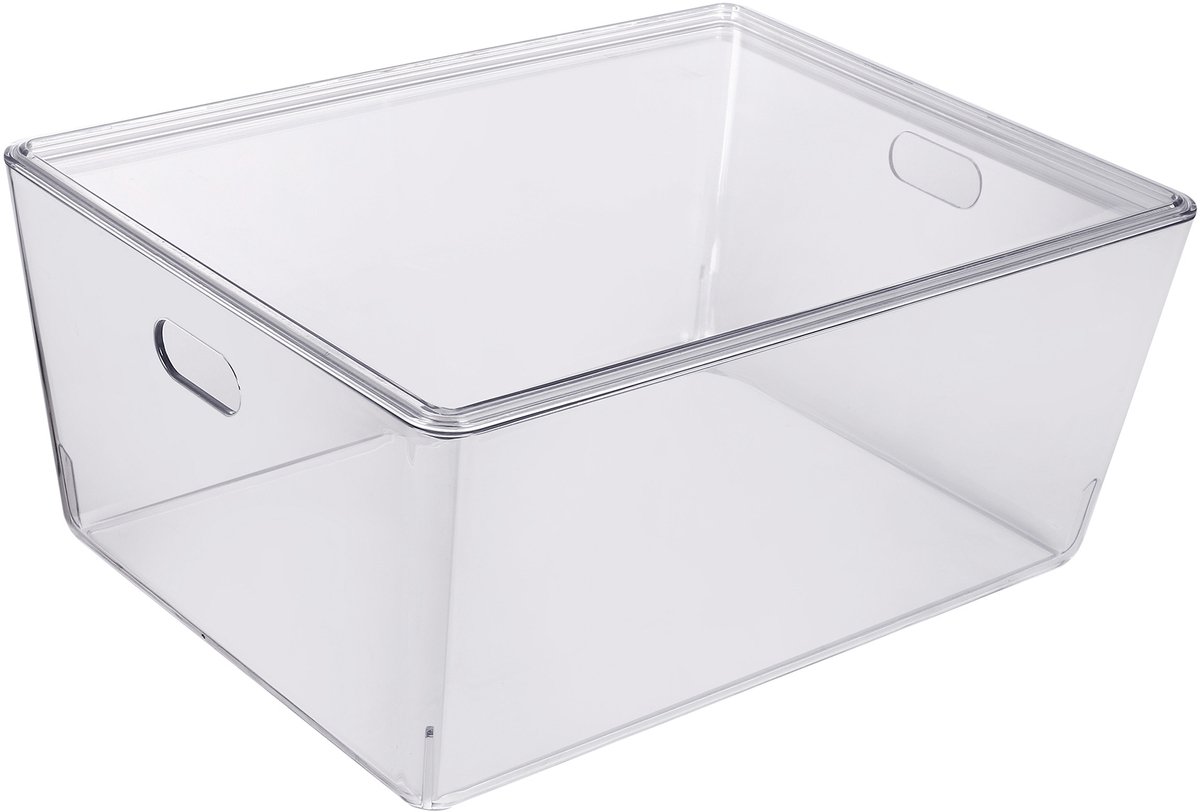 Ezystorage Transparant bakje met deksel - 11 liter - 26 x 35 x 15,5 cm - Stapelbaar