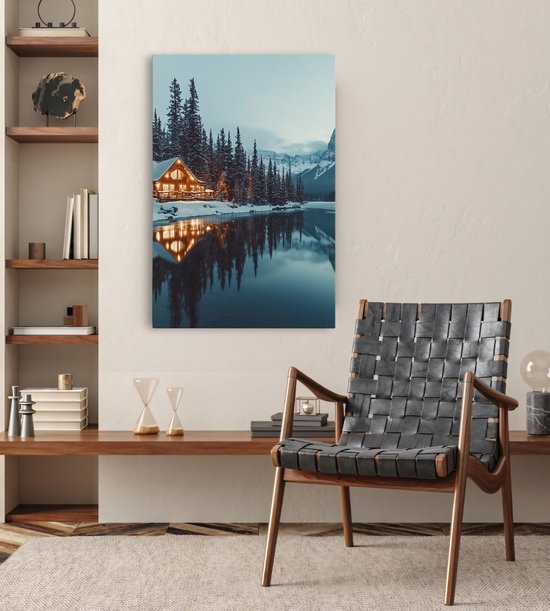 Saammp Canvas Schilderij - Natuur - Kanos- landschap - 50x70 - Foto op canvas - Wanddecoratie - Muurdecoratie Woonkamer - Slaapkamer decoratie - Canvas Print