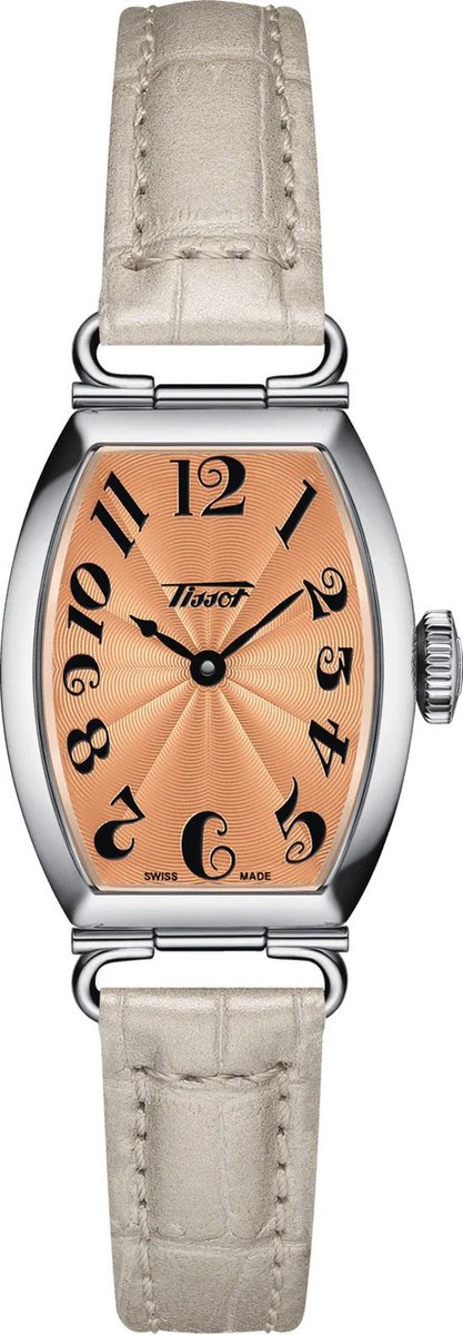 Tissot Heritage Porto T1281091628200 Horloge - Leer - Grijs - Ø 25.5 mm