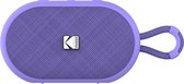 Kodak Enceinte Portable Sans Fil PWS-2284 - Étanche IPX7, Bluetooth, 6W RMS, TWS Stéréo, Batterie 1500mAh, Autonomie 10-12h, Fonction Mains Libres, Sangle Silicone, Câble Type-C Inclus - Violet