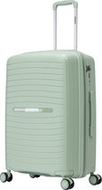 Bol.com BlockTravel Palma - PP - reiskoffer met wielen - L - 98 tot 108 liter - vergrootbaar - met inbouw TSA cijferslot – mint ... aanbieding