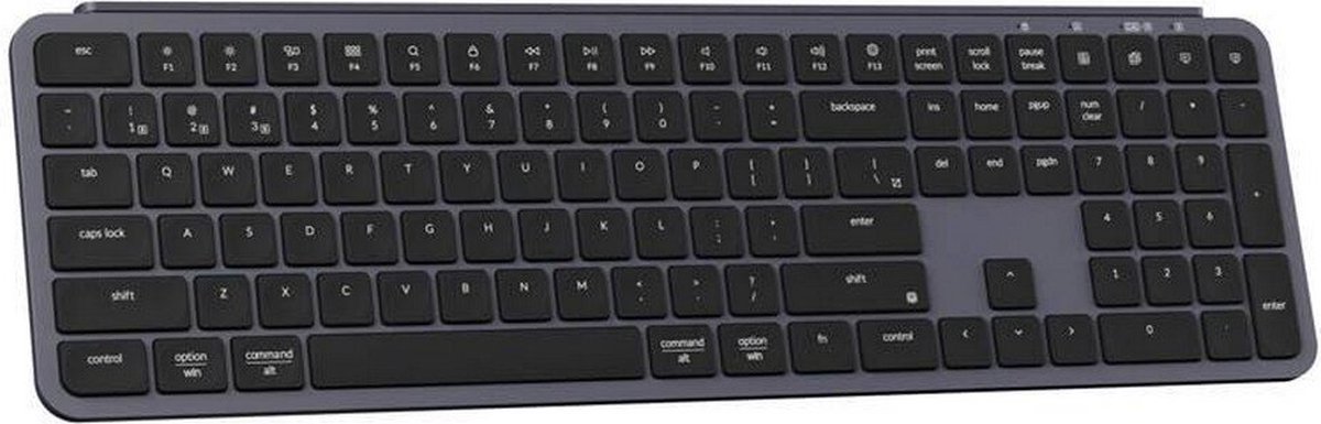Keychron B6 Pro - Toetsenbord - Draadloos - US QWERTY - 100% - Bluetooth - Laag Profiel - Space Grey thumbnail 5