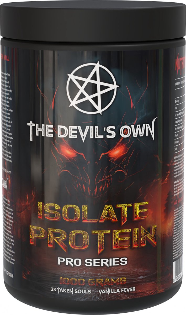 Goedkoopste The Devil's Own | Isolate Protein | Split Banana | 1kg – 33 Servings | Protein Shake | Protein Supplement | By Nutriworld