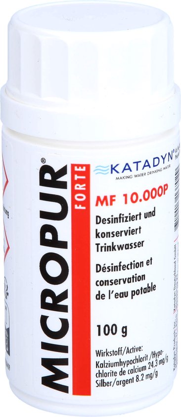 Katadyn Micropur Forte Mf 10000p Zuiveringspoeder 100g Transparant