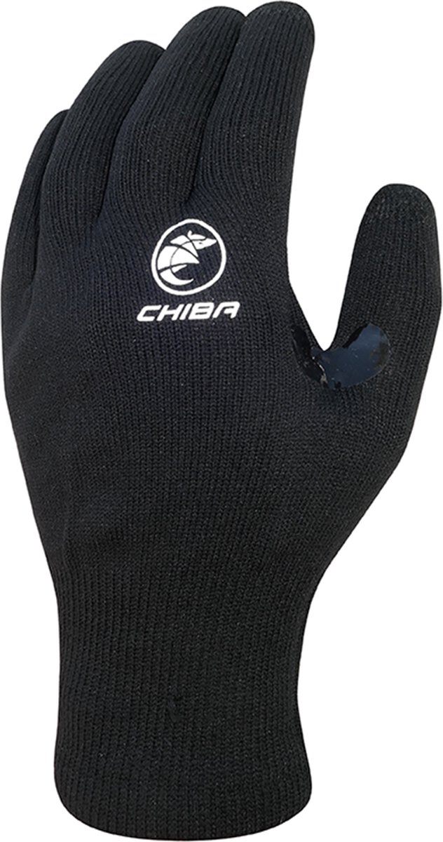 Chiba -Thermofleece fietshandschoen - Zwart - maat S