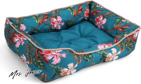 TRIXIE Hondenbed Marley 100 x 70 cm in salie - vierkante hondenmand voor grote honden - gezellige hondenmand met hoogwaardige canvas katoenen overtrek - zacht en wasbaar - 37692 TRIXIE Hondenbed Marley 100 x 70 cm in salie - vierkante hondenmand voor grote honden - gezellige hondenmand met hoogwaardige canvas katoenen overtrek - zacht en wasbaar - 37692