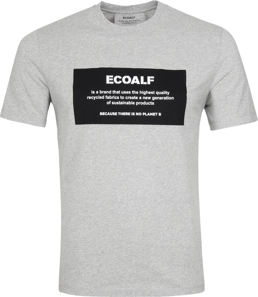 Ecoalf Natal T-Shirt Label Lichtgrijs - Maat XXL - Heren - Casual T-shirts