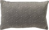 Dutch Décor VERANO - Coussin d'extérieur 30x50 cm - déperlant et UV-résistant - Charcoal Gray - Gris