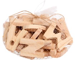 Houten Letters - Alle Letters Van Het Alfabet - 36 stuks