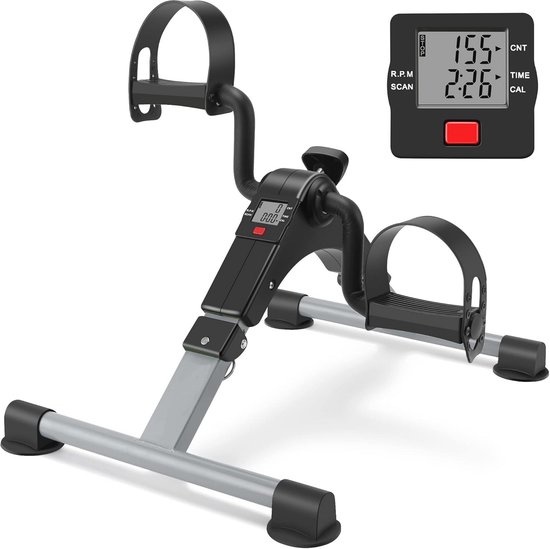 PROIRON Pedaaltrainer Met Digitaal Display – Mini Hometrainer Voor Onder Je Bureau, Geschikt Voor Arm- En Beenoefeningen, Met Verstelbare Weerstand, Ideaal Voor Thuis, Kantoor En Revalidatie