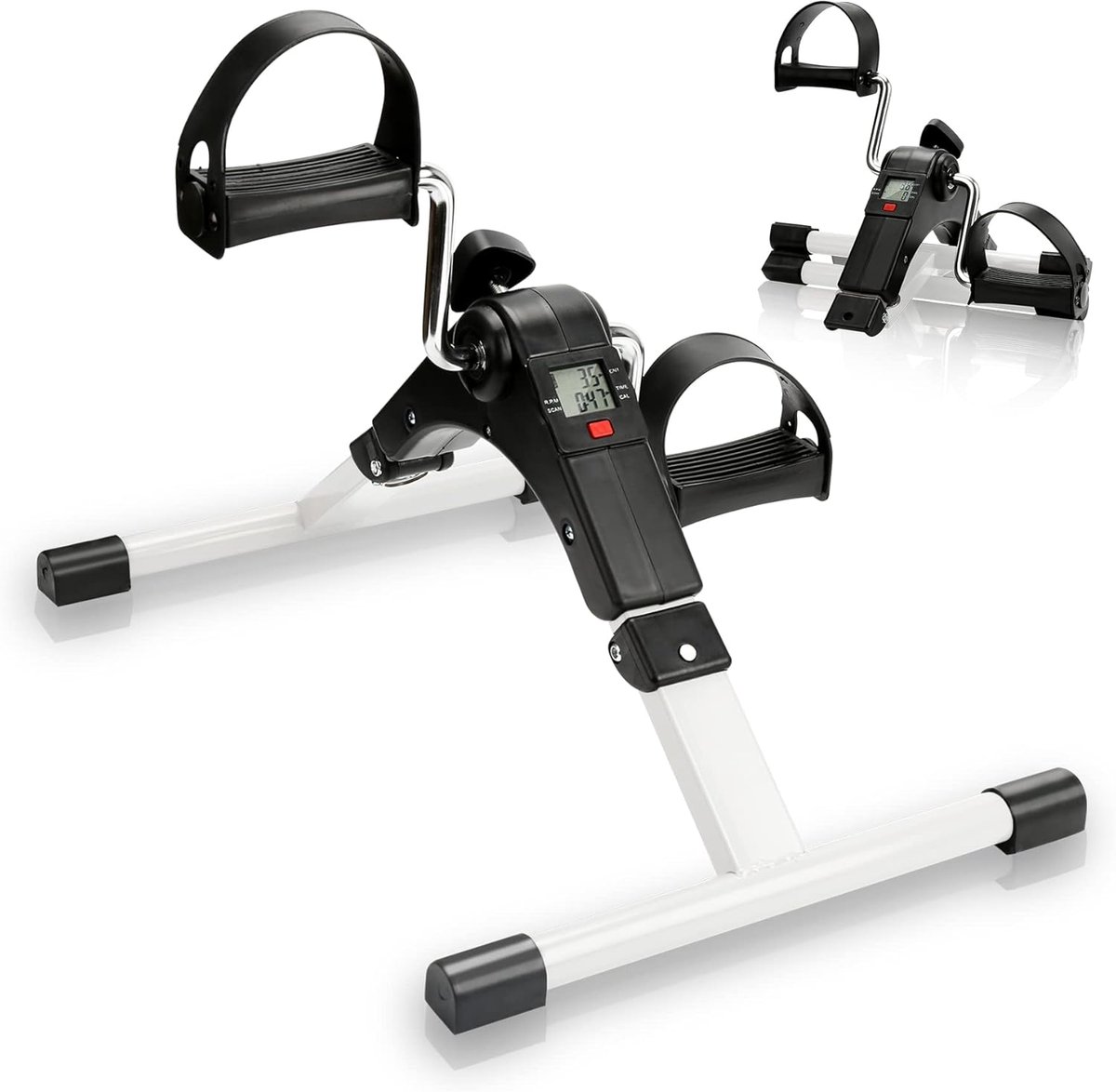 Mini Fiets Hometrainer - Opvouwbare Fiets Pedaaltrainer met LCD-display voor Conditietraining en Spieropbouw