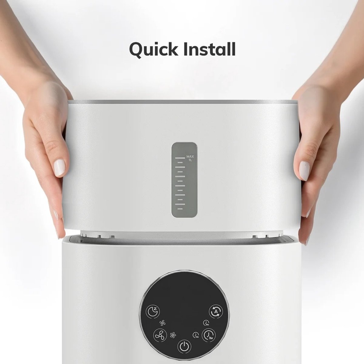 Luchtreiniger met Luchtbevochtiger-combinatie – Air purifier – Stille en Krachtige Luchtzuivering – voor huisallergieën, huisdierenhaar en rokers i – H13 True HEPA-filter, 2-in-1" — afbeelding 3