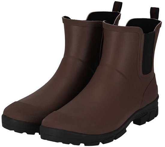 XQ - Bottes de Bottes de pluie pour femmes - Mi-hautes - 100% caoutchouc - Bottes en caoutchouc pour hommes - Bottes Chaussures de randonnée
