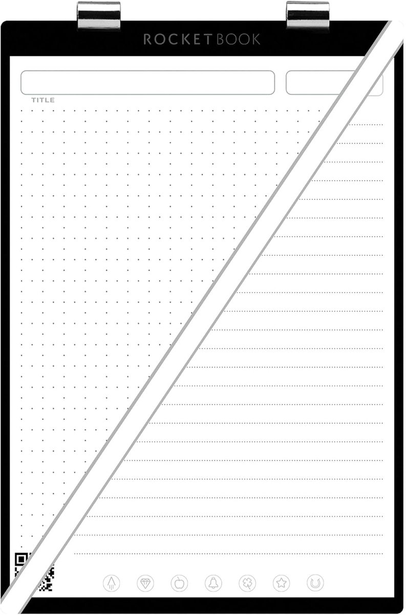 Slimme Herbruikbare Notitieblok met Dot-Grid en Gevoerd Papier - Aantekeningen Maken en Organiseren