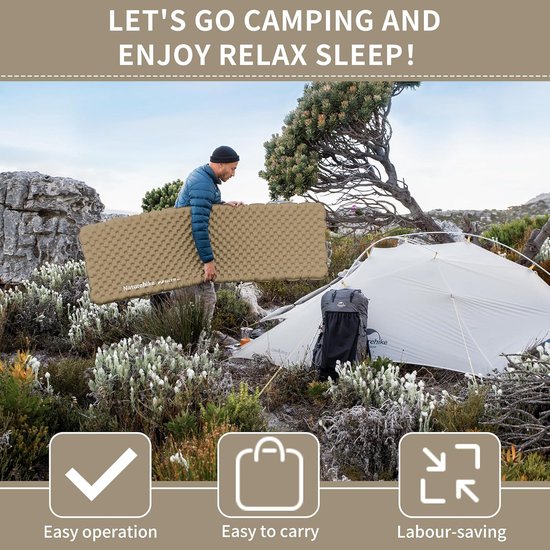 Naturehike Camping Slaapmat Ultralicht Opblaasbare Luchtmatras