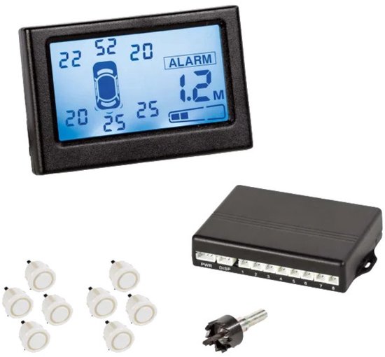Vechline Parkeersensoren Set 8 12/24V
