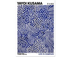 Poster Yayoi Kusama - Life is complex 70x100 cm - exclusief lijst